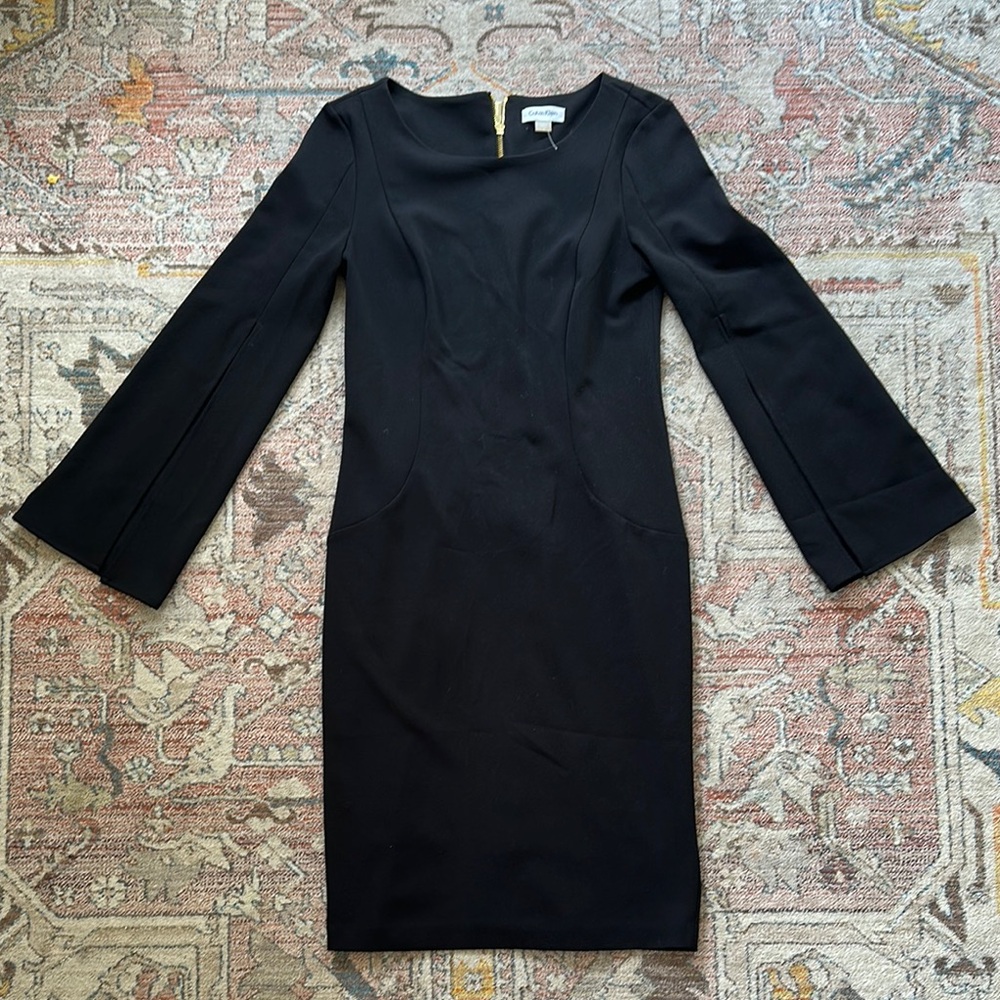 Calvin Klein Black Long Sleeve Dress